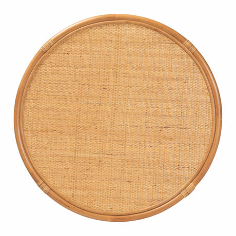 Modern European furniture - Round 2 Tier Rattan Coffee Table - www.oroa.com