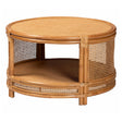 Modern European furniture - Round 2 Tier Rattan Coffee Table - www.oroa.com