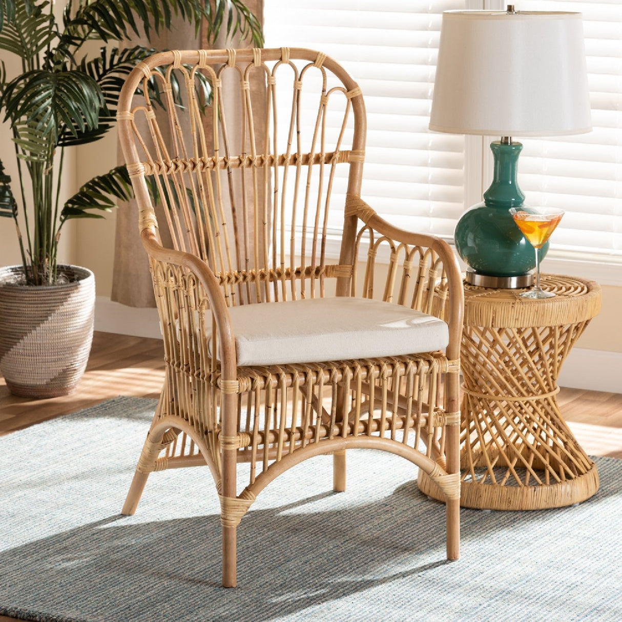 Modern European furniture - Handmade Rattan Accent Chair - www.oroa.com