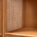 Modern European furniture - Arched Rattan Accent Cabinet - www.oroa.com