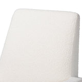 Modern European furniture - White Boucle Rocking Chair - www.oroa.com