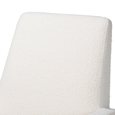 Modern European furniture - White Boucle Rocking Chair - www.oroa.com