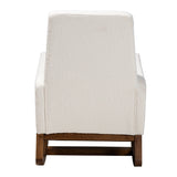 Modern European furniture - White Boucle Rocking Chair - www.oroa.com