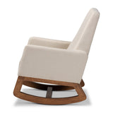 Modern European furniture - Fabric Upholstered Rocking Chair - www.oroa.com