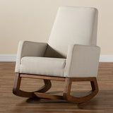 Modern European furniture - Fabric Upholstered Rocking Chair - www.oroa.com