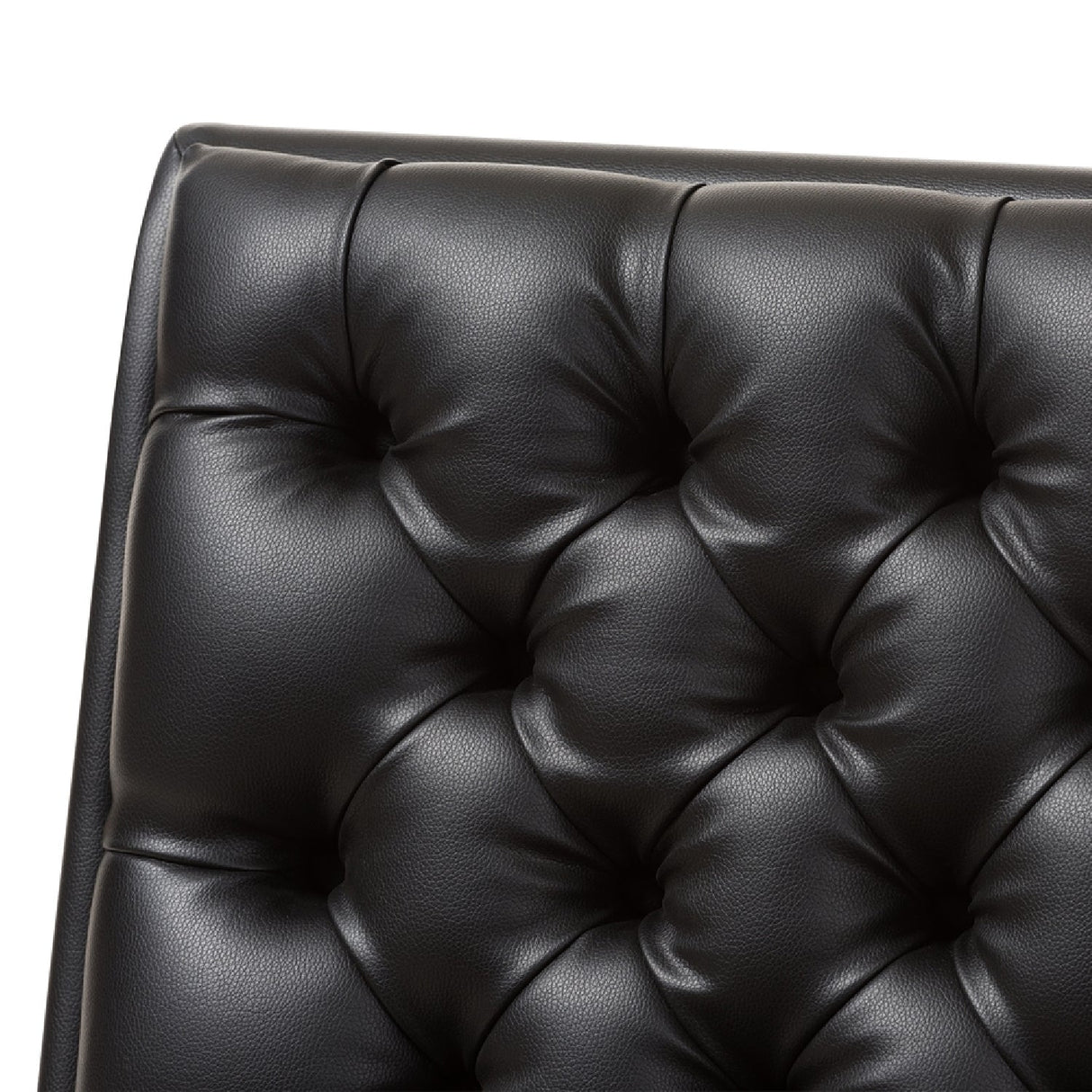 Modern European furniture - Black Leather Inspired Lounge Chair - www.oroa.com