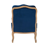 Modern European furniture - Blue Fabric Accent Chair - www.oroa.com
