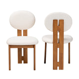 Modern European furniture - Boucle Japandi Dining Chairs 2 - www.oroa.com