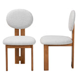 Modern European furniture - Boucle Japandi Dining Chairs 2 - www.oroa.com