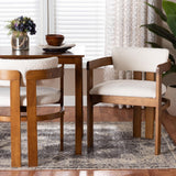 Modern European furniture - Cream Boucle Dining Chair - www.oroa.com