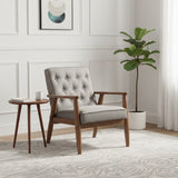 Modern European furniture - Button Tufted Lounge Chair - www.oroa.com