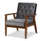Modern European furniture - Button Tufted Lounge Chair - www.oroa.com