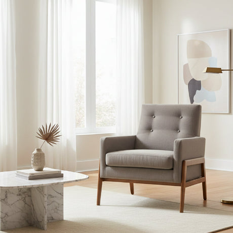 Button Tufted Back Lounge Chair | Bali Loom Perris | Oroa.com