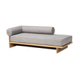Modern European furniture - Gray Left-Arm Chaise Lounge - www.oroa.com