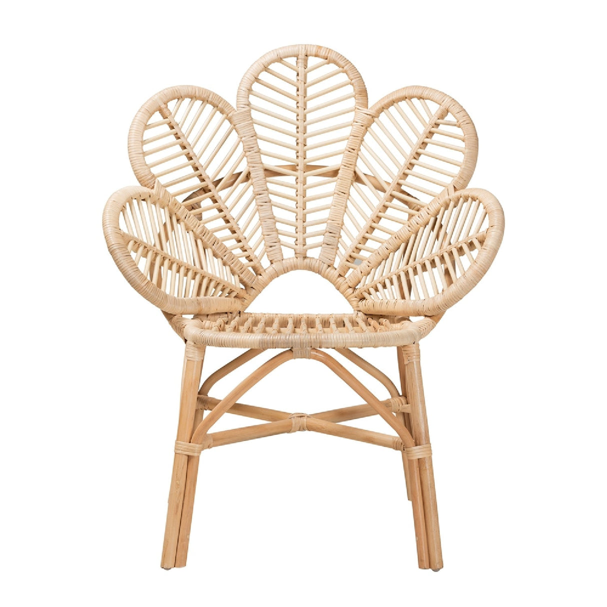 Modern European furniture - Flower Inspired Rattan Accent Chair - www.oroa.com