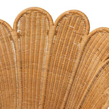 Modern European furniture - Scalloped Rattan Boho Accent Chair - www.oroa.com