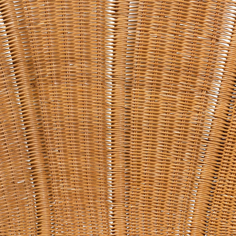 Modern European furniture - Scalloped Rattan Boho Accent Chair - www.oroa.com
