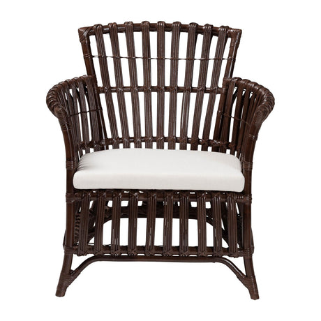 Modern European furniture - Dark Brown Bohemian Accent Chair - www.oroa.com