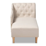 Modern European furniture - Scroll Back Tufted Chaise Lounge - www.oroa.com