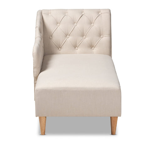 Modern European furniture - Scroll Back Tufted Chaise Lounge - www.oroa.com