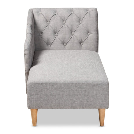 Modern European furniture - Scroll Back Tufted Chaise Lounge - www.oroa.com