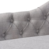 Modern European furniture - Scroll Back Tufted Chaise Lounge - www.oroa.com