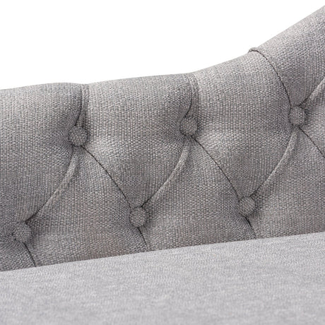 Modern European furniture - Scroll Back Tufted Chaise Lounge - www.oroa.com
