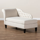 Modern European furniture - Tufted Fabric Chaise Lounge - www.oroa.com