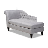 Modern European furniture - Tufted Fabric Chaise Lounge - www.oroa.com
