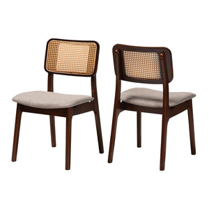 Woven Rattan Back Dining Chairs 2 | Bali Loom Dannon | Oroa.com