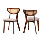 Modern European furniture - Crescent Rattan Back Dining Chairs 2 - www.oroa.com