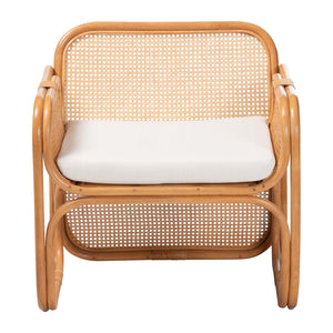 Rattan Cane Cushioned Lounge Chair | Novi Living Cambridge