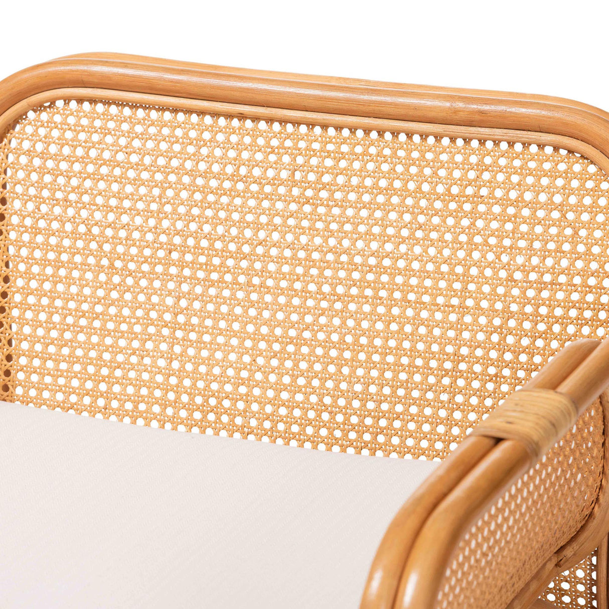 Rattan Cane Cushioned Lounge Chair | Novi Living Cambridge