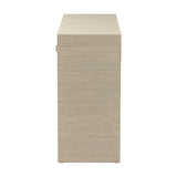 Modern European furniture - Natural Grasscloth 3 Drawer Console Table - www.oroa.com