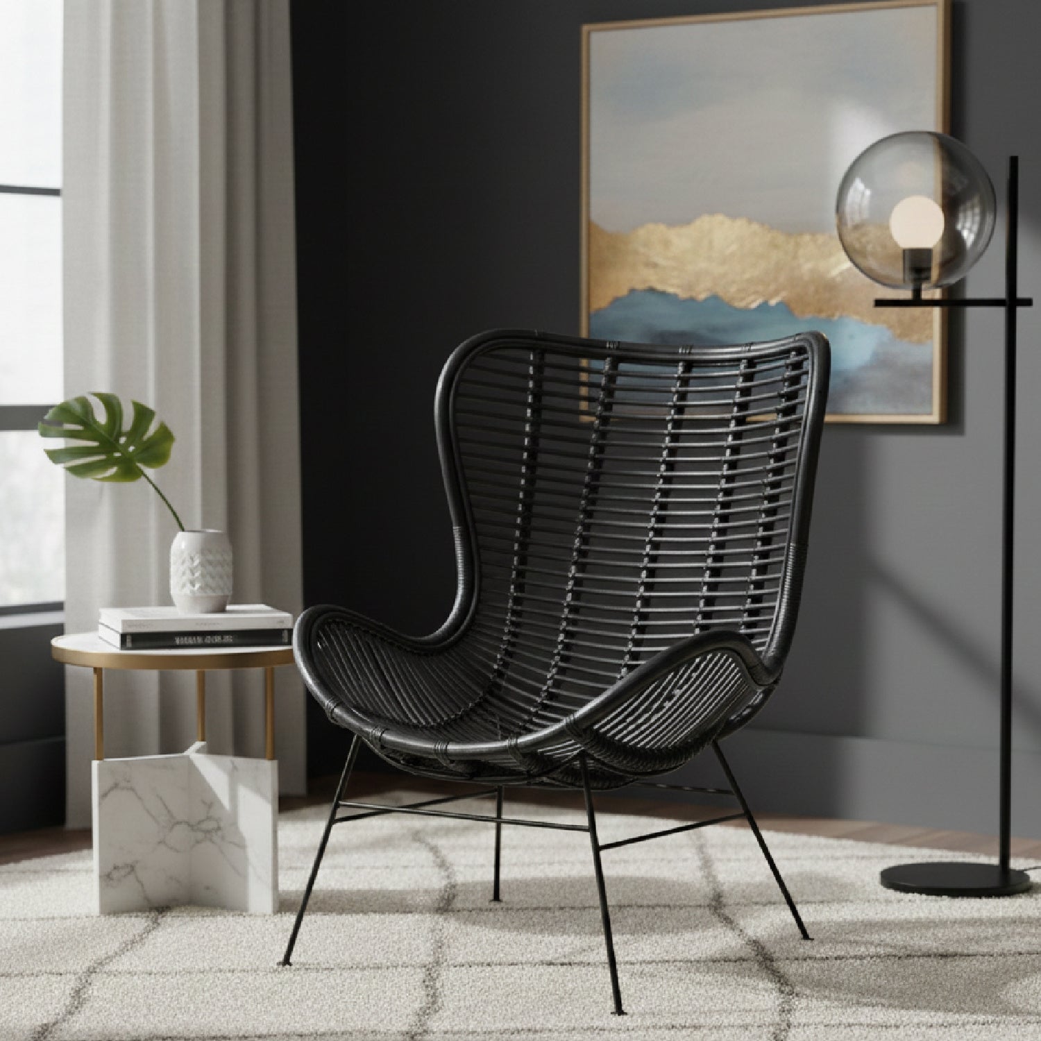 Rattan Bohemian Accent Chair | Bali Loom Colorado | Oroa.com