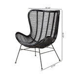 Modern European furniture - Rattan Bohemian Accent Chair - www.oroa.com