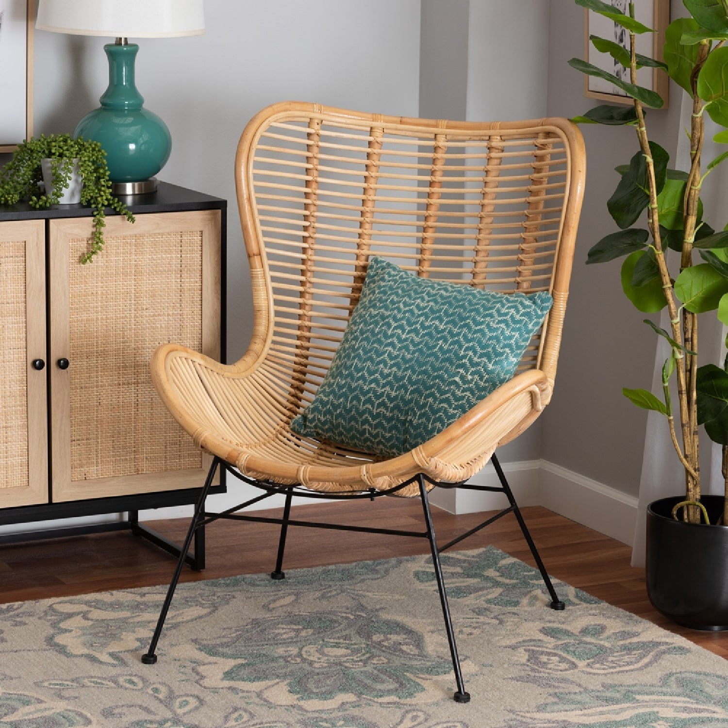 Rattan Bohemian Accent Chair | Bali Loom Colorado | Oroa.com