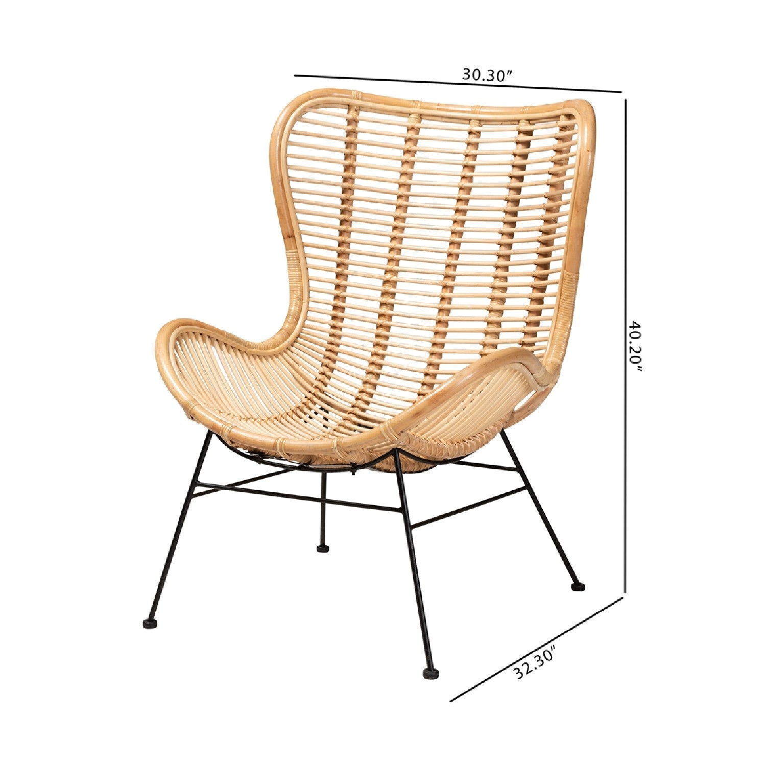 Rattan Bohemian Accent Chair | Bali Loom Colorado | Oroa.com