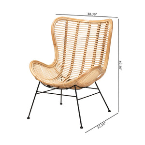 Rattan Bohemian Accent Chair | Bali Loom Colorado | Oroa.com