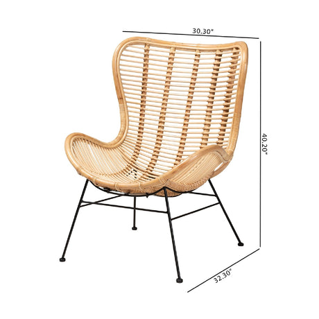 Modern European furniture - Rattan Bohemian Accent Chair - www.oroa.com