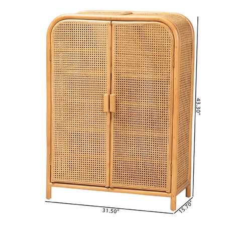 Modern European furniture - Rattan Bohemian Storage Cabinet - www.oroa.com