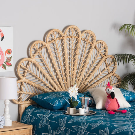 Modern European furniture - Rattan Rods Queen Size Headboard - www.oroa.com