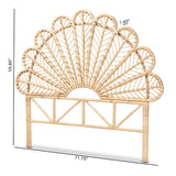 Modern European furniture - Rattan Rods Queen Size Headboard - www.oroa.com