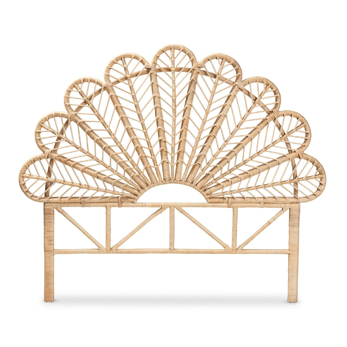 Modern European furniture - Rattan Rods Queen Size Headboard - www.oroa.com