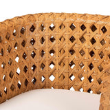 Modern European furniture - Diamond Weave Rattan Accent Chair - www.oroa.com