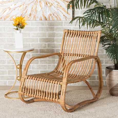 Openwork Rattan Accent Chair | Novi Living Blanca