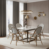 Contract furniture - White Weaving Indoor Outdoor Bistro Chair - www.oroatrade.com