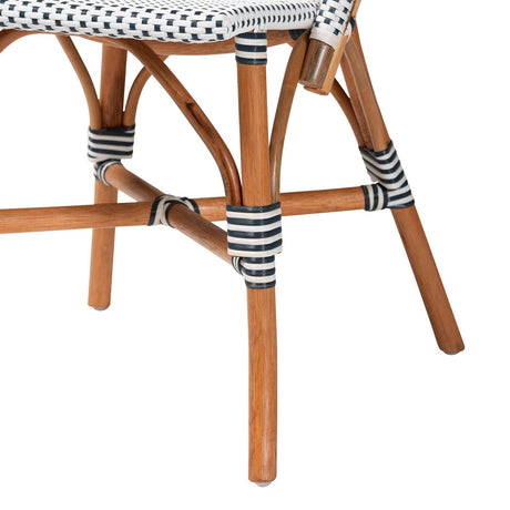 Contract furniture - Two Toned Weaving Indoor Outdoor Bistro Chair - www.oroatrade.com