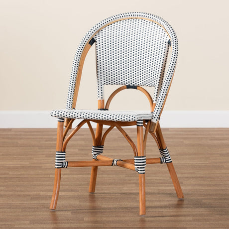 Contract furniture - Two Toned Weaving Indoor Outdoor Bistro Chair - www.oroatrade.com