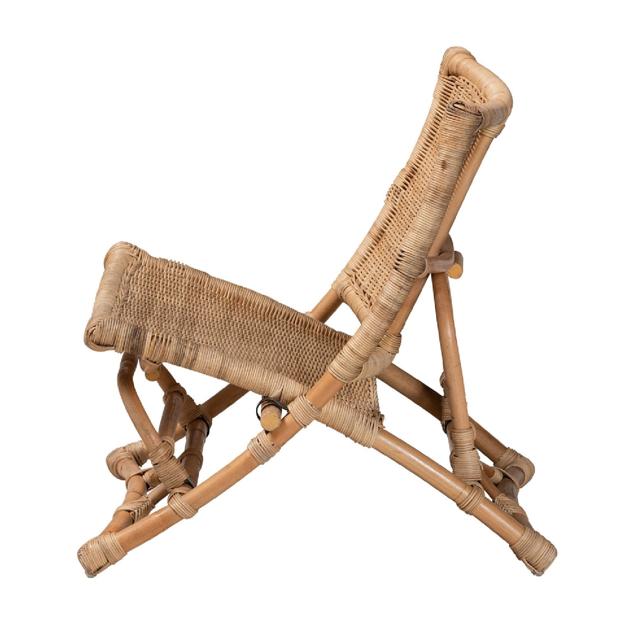 Modern European furniture - Natural Rattan Foldable Lounge Chair - www.oroa.com